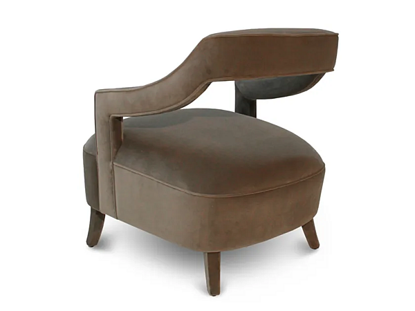 Fauteuil en velours avec accoudoirs Oka BRABBU usine BRABBU de l'Italie. Foto №3
