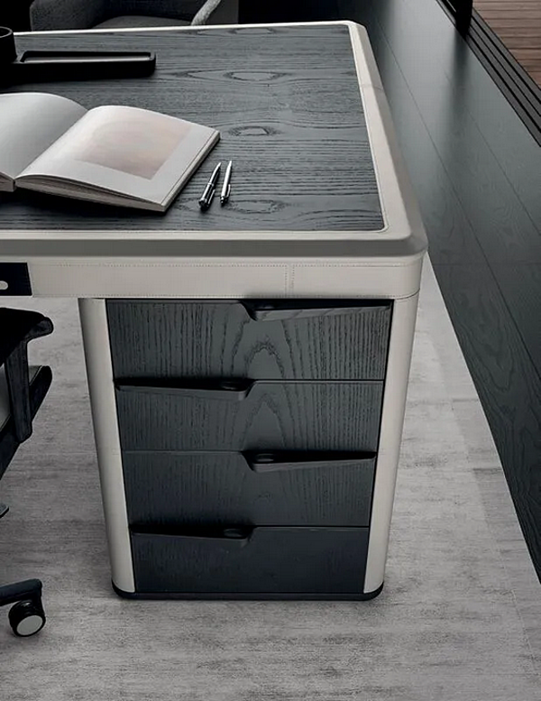 Bureau exécutif en bois avec tiroirs Noah i 4 Mariani usine i 4 Mariani de l'Italie. Foto №13