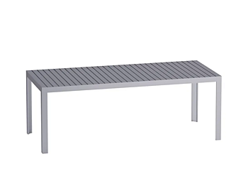 Table de jardin rectangulaire en aluminium anodisé Kalimba Driade Table de jardin rectangulaire en aluminium anodisé Kalimba Driade usine Driade de l'Italie