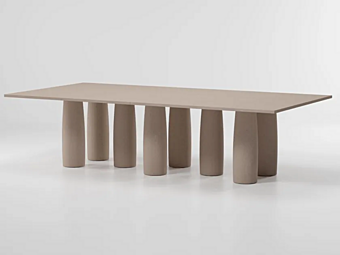 Table rectangulaire en pierre Minera KETTAL Collection Il Colonnato KSA100800-KSA101100 usine KETTAL de l'Italie