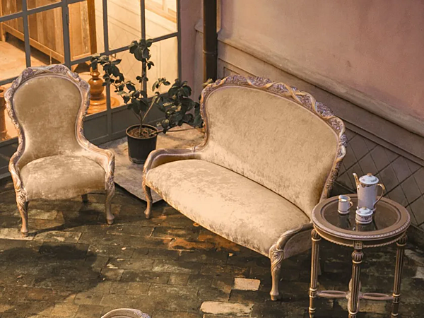 Canapé en tissu Savio Firmino petit modèle 3026 usine SAVIO FIRMINO de l'Italie. Foto №3