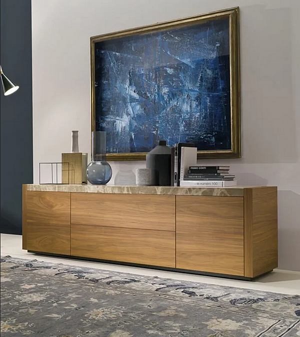 Buffet en bois avec plateau en marbre Materica i 4 Mariani usine i 4 Mariani de l'Italie. Foto №4
