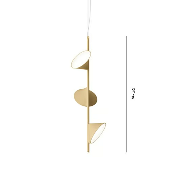 Suspension en aluminium LED Orchid AXOLIGHT SP ORCHI3 usine Axolight de l'Italie. Foto №5