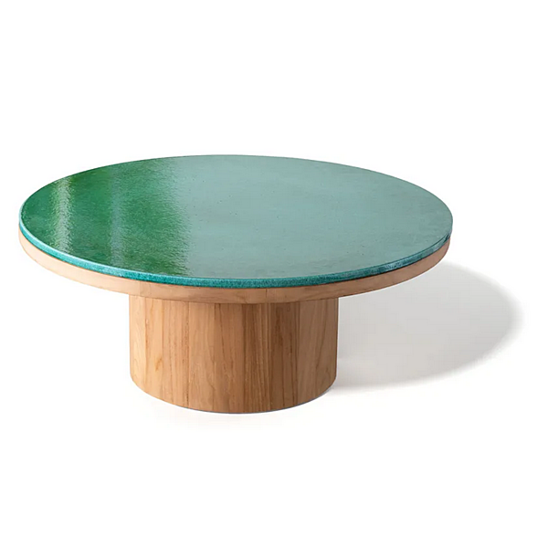 Table d'appoint en teck bas Frisbee Atmosphera usine ATMOSPHERA de l'Italie. Foto №3