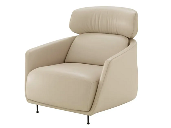 Fauteuil en cuir avec repose-tête Okura LIGNE ROSET 17100205 usine LIGNE ROSET de l'Italie. Foto №2