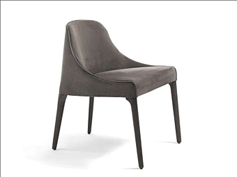 Chaise en tissu rembourrée Jackie Frigerio