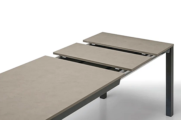 Table extensible en verre satiné SPACE SEDIT usine SEDIT de l'Italie. Foto №6