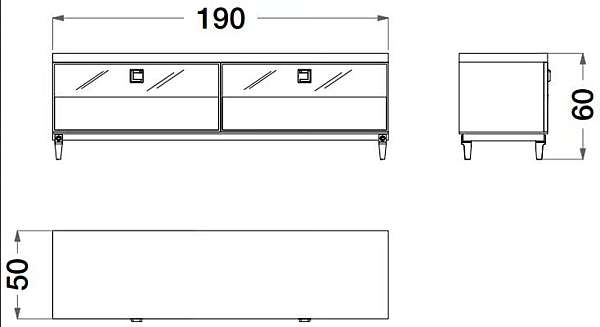 Buffet en bois avec tiroirs Sesto Senso CPRN HOMOOD S540 usine CPRN HOMOOD de l'Italie. Foto №2