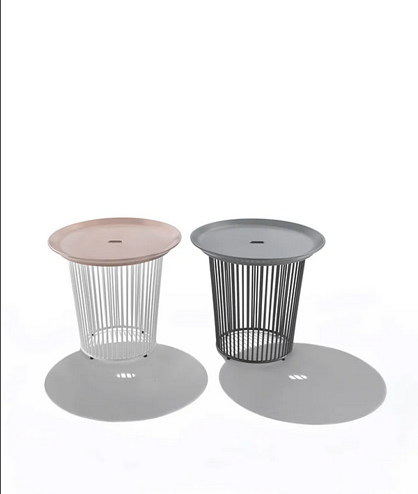 Table d'appoint ronde en matériau extérieur Berry FLEXFORM usine FLEXFORM de l'Italie. Foto №3