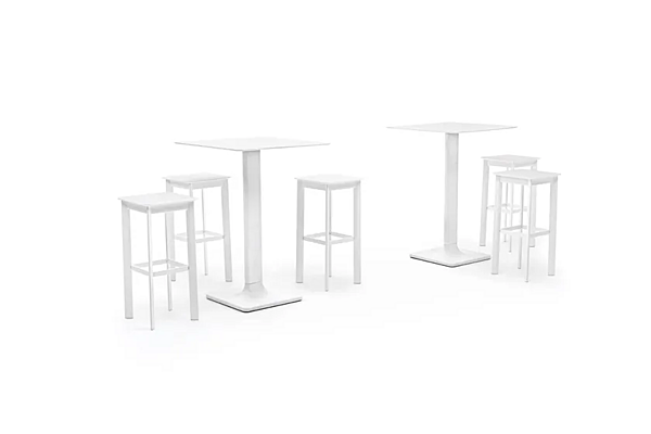 Tabouret en aluminium revêtu de poudre avec repose-pieds VARASCHIN 244SG, 244SGB, 244SGI, 244SGBI usine VARASCHIN de l'Italie. Foto №2