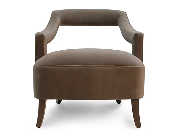 Fauteuil en velours avec accoudoirs Oka BRABBU usine BRABBU de l'Italie. Foto №1