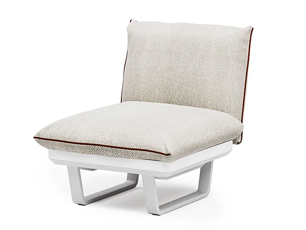 Fauteuil de jardin en tissu Atmosphera avec base en patin collection Venice usine ATMOSPHERA de l'Italie. Foto №1