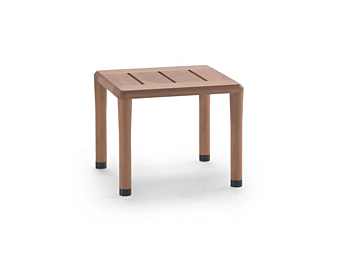 Table d'appoint carrée en iroko extérieur FLEXFORM collection KOBO