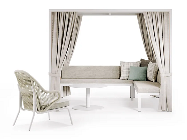 Gazebo en aluminium avec banc Atmosphera Alcova usine ATMOSPHERA de l'Italie. Foto №3