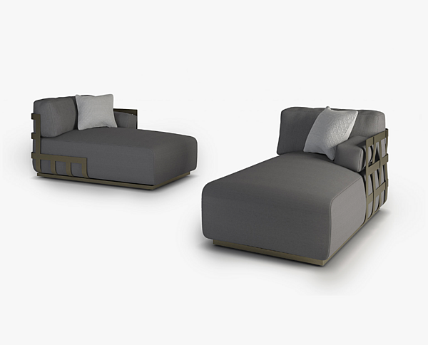 Chaise longue RUGIANO 6510/CO usine RUGIANO de l'Italie. Foto №2