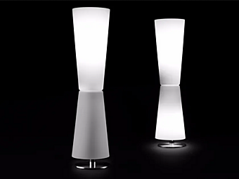 Lampe de table en verre de Murano avec variateur Oluce Lu Lu 211