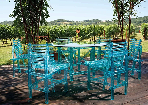 Chaise d'extérieur en polycarbonate A Mare Edra AMR010 usine EDRA de l'Italie. Foto №5
