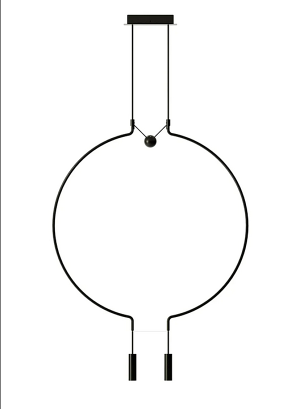 Suspension en métal LED Liaison Spliaix2 AXOLIGHT usine Axolight de l'Italie. Foto №2