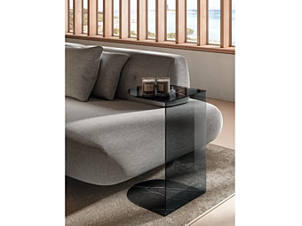 Table d'appoint en verre LAGO Tell Table d'appoint en verre LAGO Tell usine LAGO de l'Italie