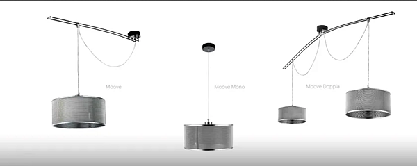 Suspension LED en tissu Moove Lumina 750, 751, 752 usine Lumina de l'Italie. Foto №3