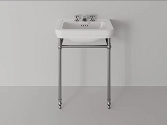 Lavabo en céramique avec porte-serviettes métal Rockefeller 64 Park Avenue PK9842101-PKMMETAL64 usine Park Avenue de l'Italie