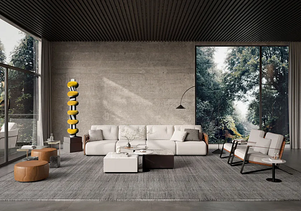 Canapé en tissu 5 places Tress FORMITALIA TRESS usine FORMITALIA de l'Italie. Foto №2