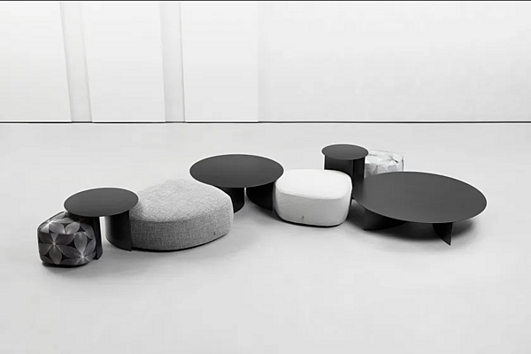 Pouf en tissu avec housse amovible Flou Pierre usine Flou de l'Italie. Foto №3