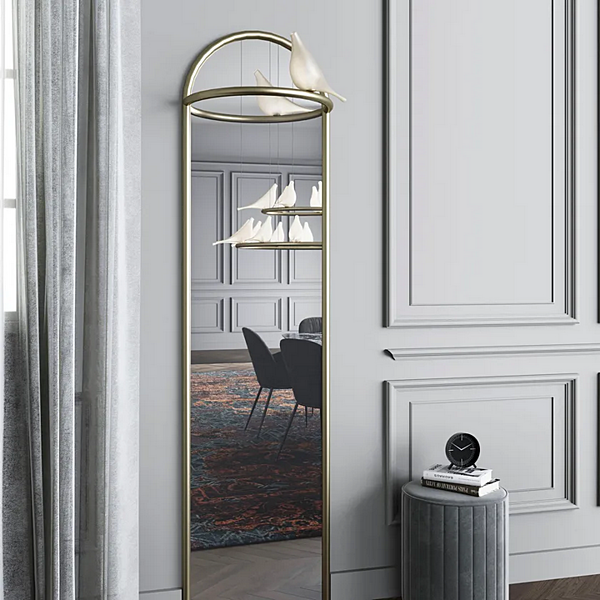 Miroir en métal avec éclairage intégré LIGHT OF LOVE MULTIFORME M3380 usine MULTIFORME de l'Italie. Foto №4