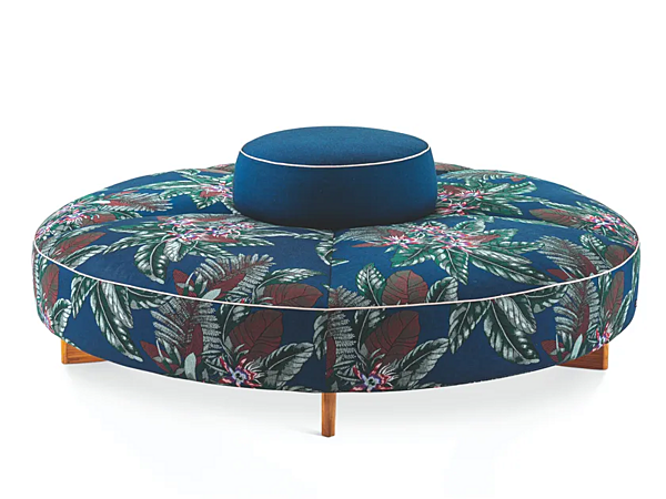 Pouf de jardin rond en tissu CASSINA Sail Out usine CASSINA de l'Italie. Foto №1
