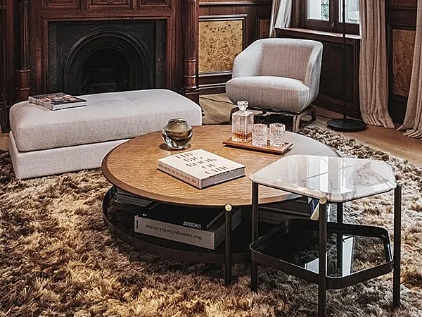 Table basse en bois pour salon Skyline GIORGETTI usine GIORGETTI de l'Italie. Foto №3