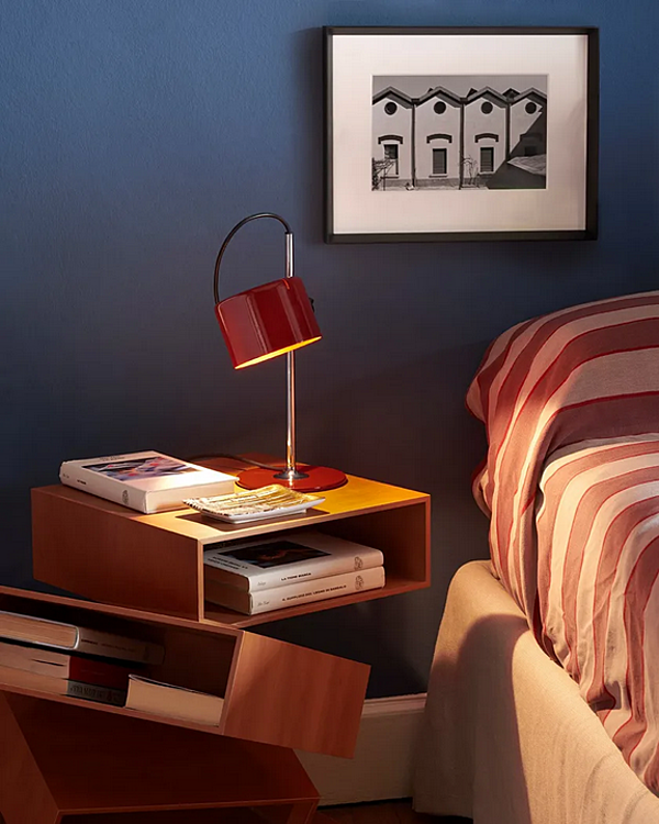 Lampe de table en métal ajustable LED Mini Coupe Oluce usine Oluce de l'Italie. Foto №14