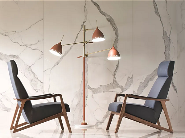 Fauteuil en cuir avec accoudoirs I 4 Mariani Barley usine i 4 Mariani de l'Italie. Foto №6