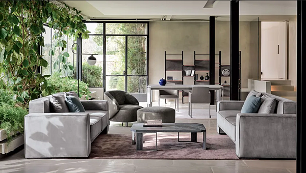 Chaise en cuir rembourrée avec accoudoirs CORTEZARI Link 611 usine CORTE ZARI de l'Italie. Foto №5