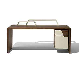 Bureau rectangulaire avec tiroirs en bois GIORGETTI Alma