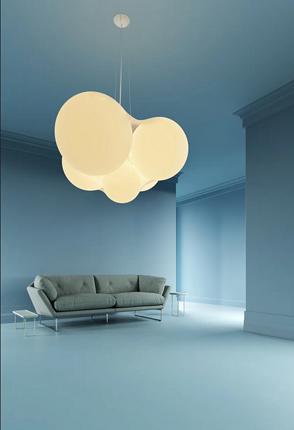 Suspension LED en PMMA nuage AXOLIGHT usine Axolight de l'Italie. Foto №3