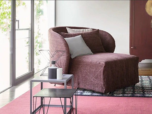 Fauteuil rembourré avec housse amovible Celine Flou usine Flou de l'Italie. Foto №2