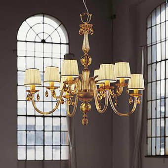 Lustre ITALAMP 440/4+4 usine ITALAMP de l'Italie