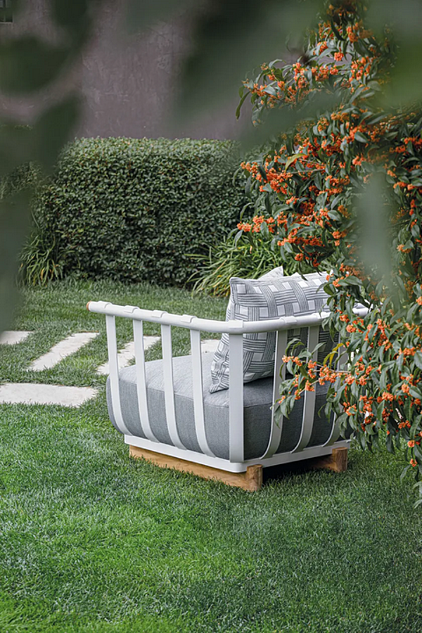 Fauteuil de jardin en tissu avec accoudoirs Atmosphera Portofino usine ATMOSPHERA de l'Italie. Foto №13