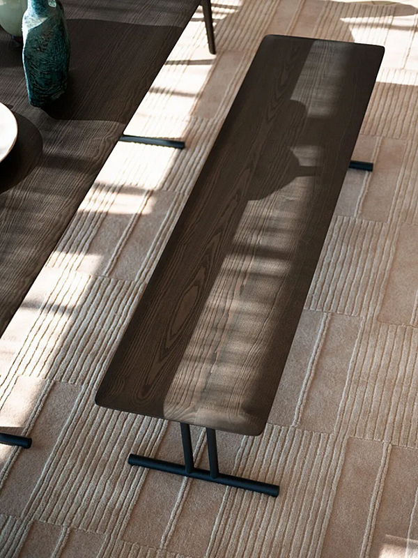 Banc en frêne et métal GRAPHIC 955 O Potocco 955/O usine POTOCCO de l'Italie. Foto №4