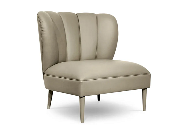 Fauteuil en cuir rembourré DALYAN BRABBU usine BRABBU de l'Italie. Foto №1