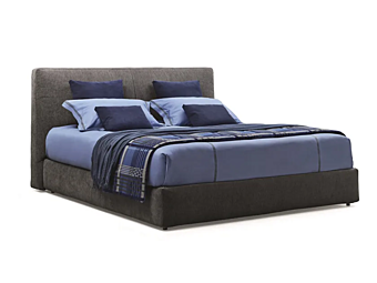 Lit double rembourré en tissu Flou Myplace Lit double rembourré en tissu Flou Myplace usine Flou de l'Italie