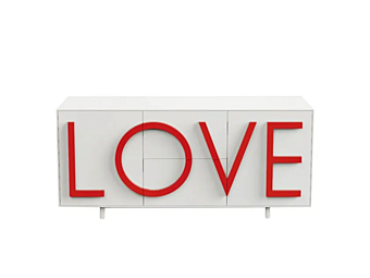 Buffet en MDF moyen collection Love Driade Buffet en MDF moyen collection Love Driade usine Driade de l'Italie