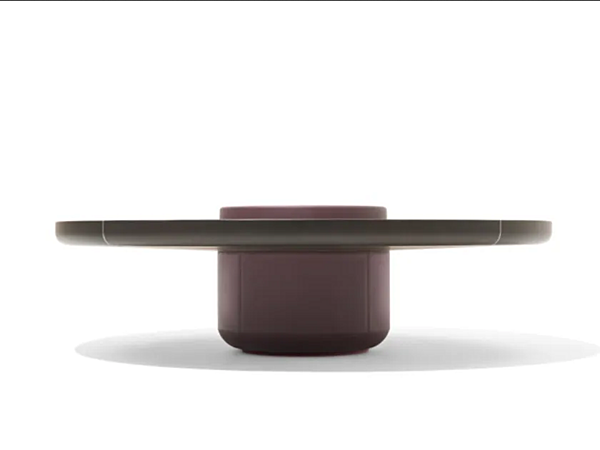 Table basse ronde en cuir GIORGETTI Ray 71500, 71510, 71520 usine GIORGETTI de l'Italie. Foto №2