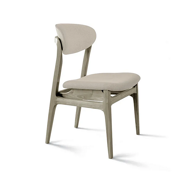 Chaise rembourrée en noyer Agio C 645 DALE usine Dale Italia (by Cantiero) de l'Italie. Foto №2