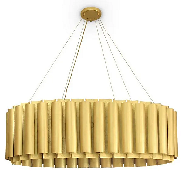 Lampe suspendue en laiton fait main Aurum III BRABBU usine BRABBU de l'Italie. Foto №3