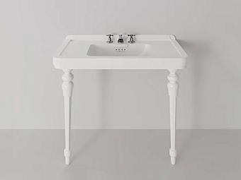 Lavabo rectangulaire en céramique avec pieds Rockefeller Park Avenue 105 PK98410501-PK9843201 usine Park Avenue de l'Italie