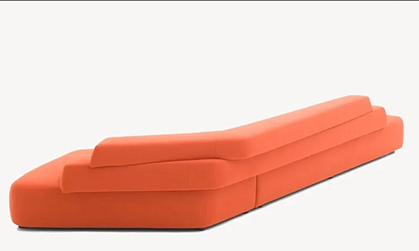 Canapé d'angle en tissu ou cuir Moroso Rift usine Moroso de l'Italie. Foto №8