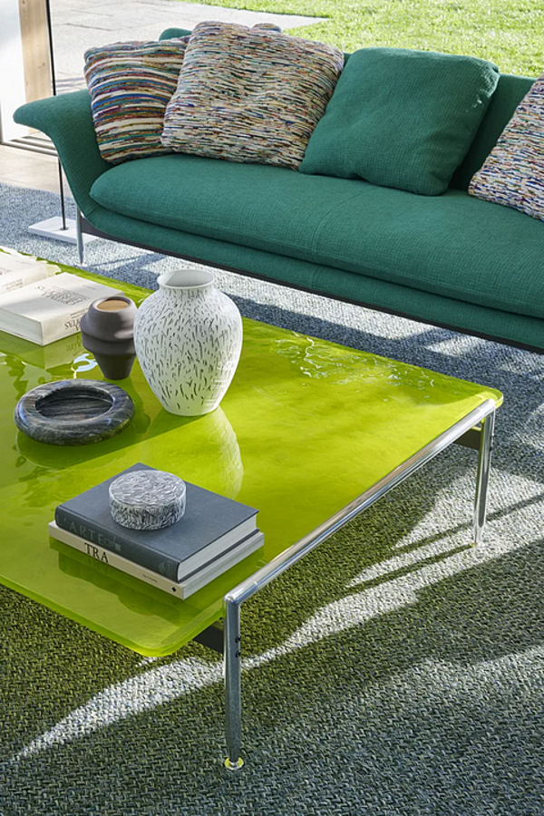 Table basse rectangulaire en verre CASSINA Esosoft usine CASSINA de l'Italie. Foto №5
