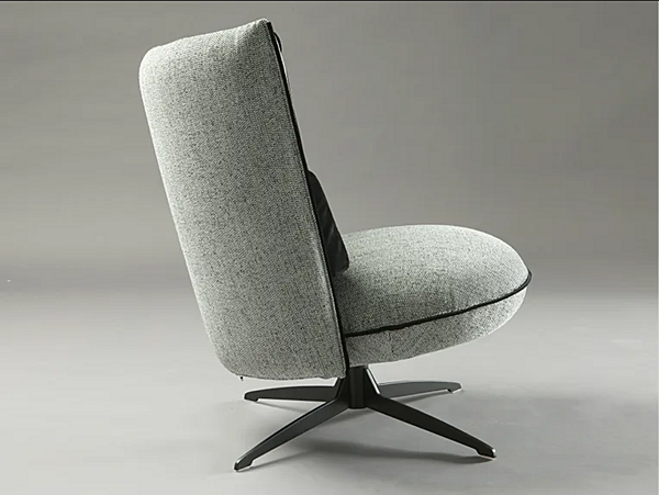 Fauteuil en tissu rembourré avec base à 4 branches Ice Breaker Liu Jo Living Collection IBK usine Liu Jo Living Collection de l'Italie. Foto №5