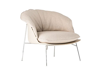 Fauteuil en tissu rembourré avec accoudoirs Driade Moon Fauteuil en tissu rembourré avec accoudoirs Driade Moon usine Driade de l'Italie